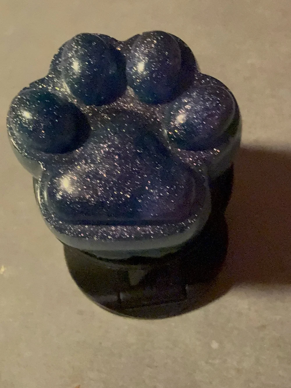 Homemade blue shimmery